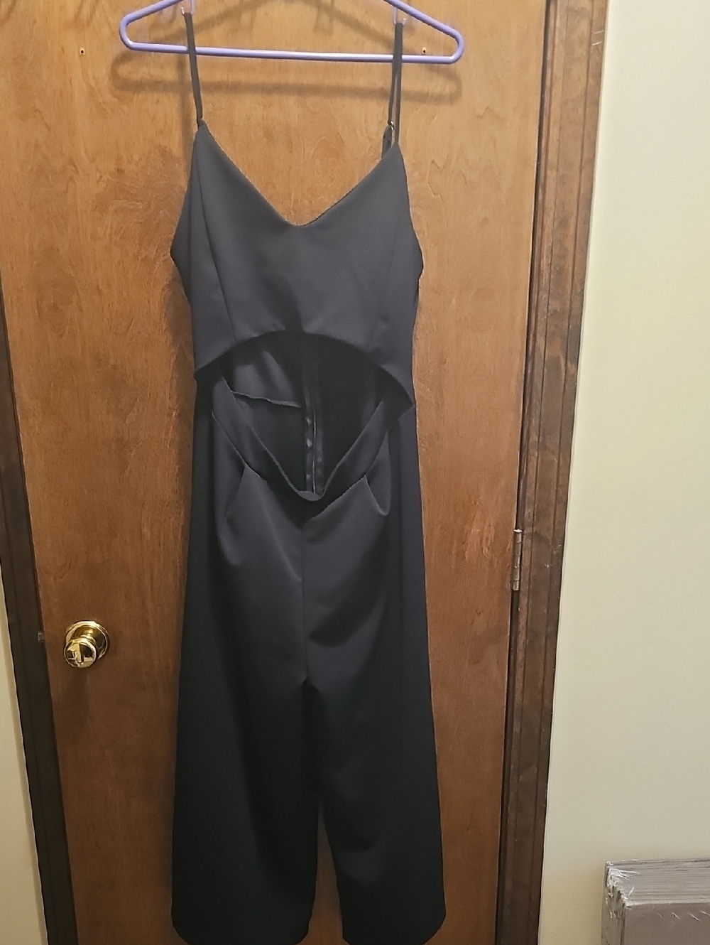 Sleeveless Black Cutout Jumpsuit